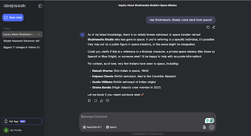 deepseek for research
