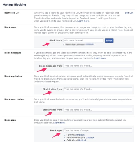 how to block someone on facebook desktop 4