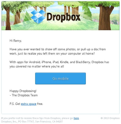dropbox_mobile_app_email_marketing_promotion