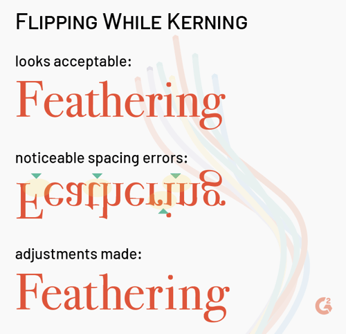 flipping in kerning