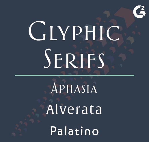 glyphic serif examples