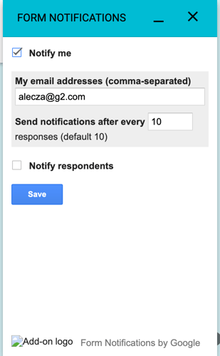 google forms enter emails