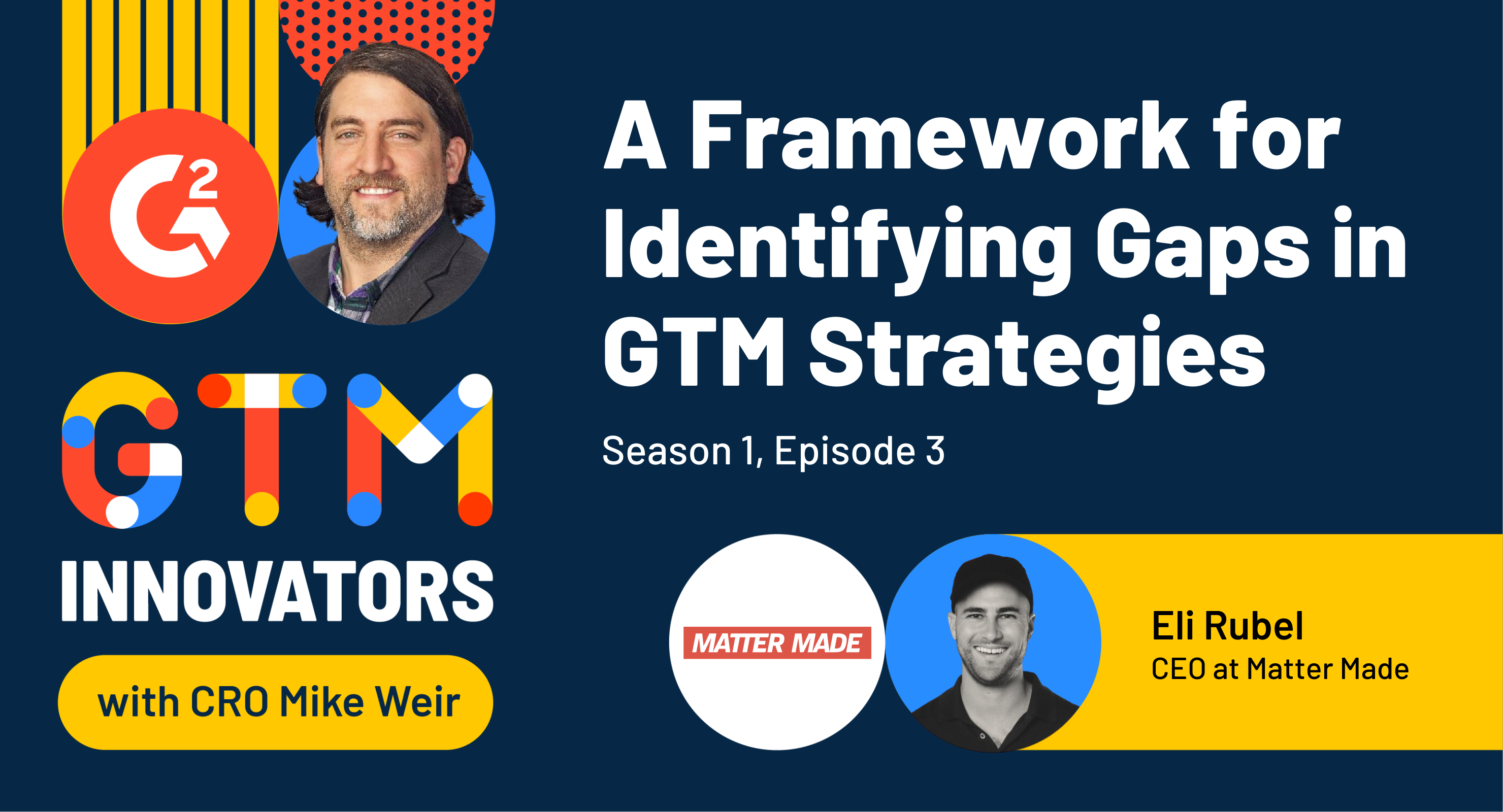 GTM Innovators episode 3 with Eli Rubel of Matter Made