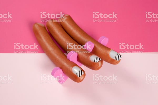 hot dog manicure