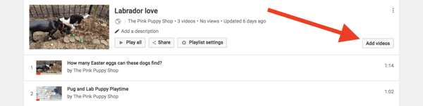 How to add videos to the playlist on YouTube