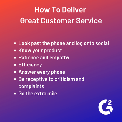 how to deliver great customer service