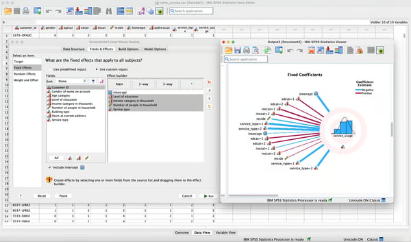 IBM SPSS Statistics data editor