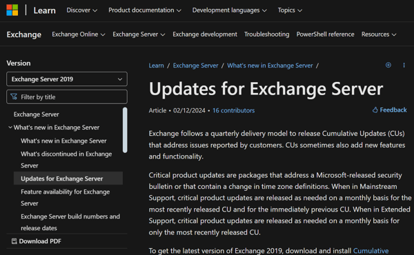 Microsoft Exchange Server 2019