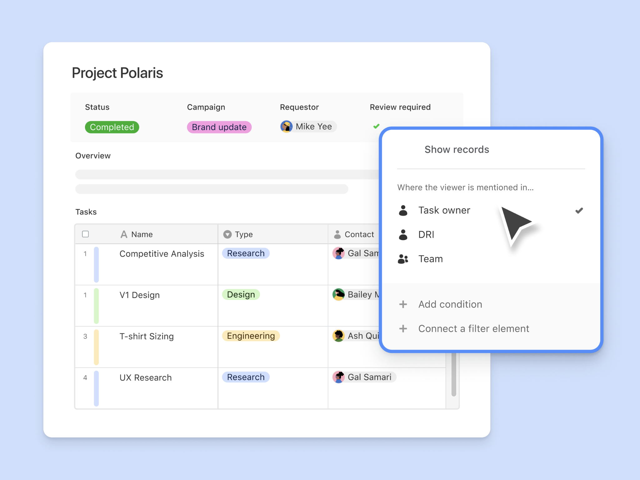 Airtable feature for creating personalized team interfaces