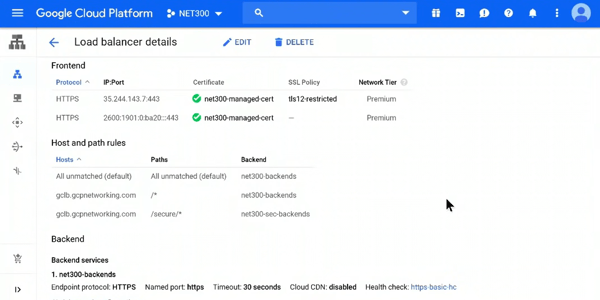 Load balancing software: Google Cloud Load Balancing