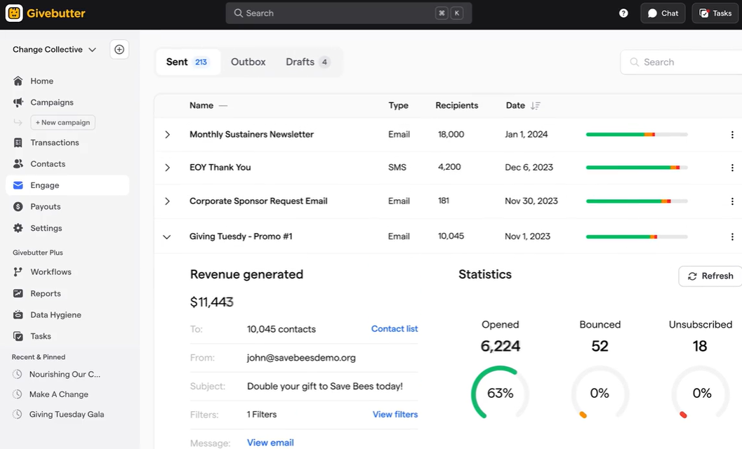 Auction software: Givebutter