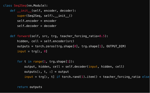 Combine into a Seq2Seq Model