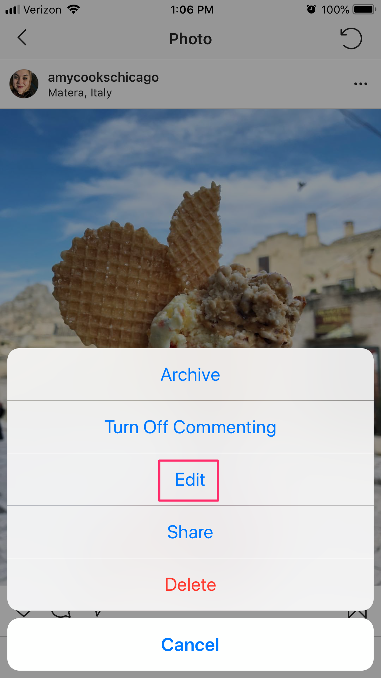 how to write text on a picture for instagram