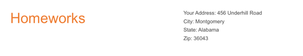 Invoice Company Name and Address