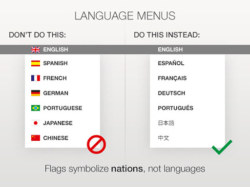 language menu