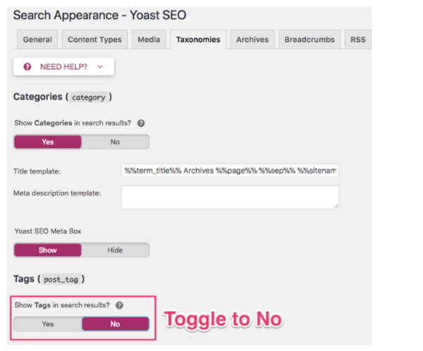 search-appearance-preferences