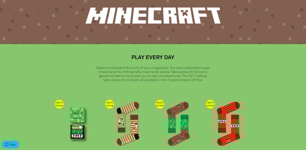 happy socks minecraft