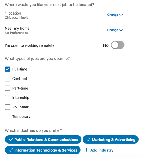 linkedin-career-interests