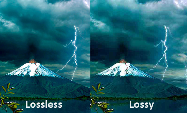 Lossless vs lossy