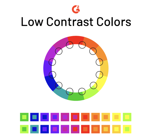 low contrast colors