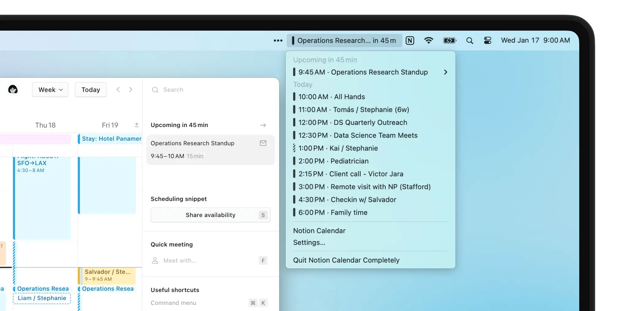 Notion and Google Calendar integration