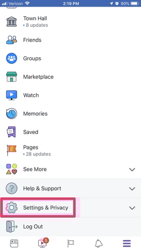 how to block someone on facebook mobile 2