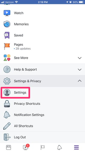 how to block someone on facebook mobile 3