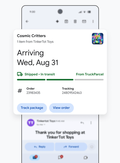 mobile interface gmail