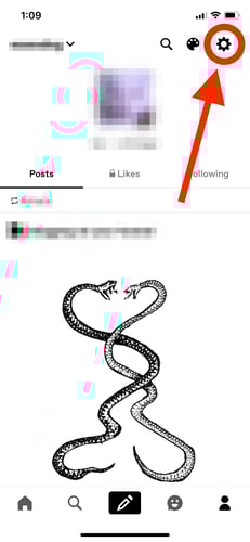mobile tumblr page