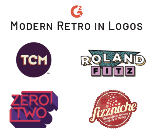 modern retro trend in logos
