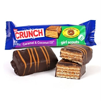 nestle crunch caramel coconut girl scouts candy bar