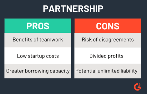 pros and cons of a partnership
