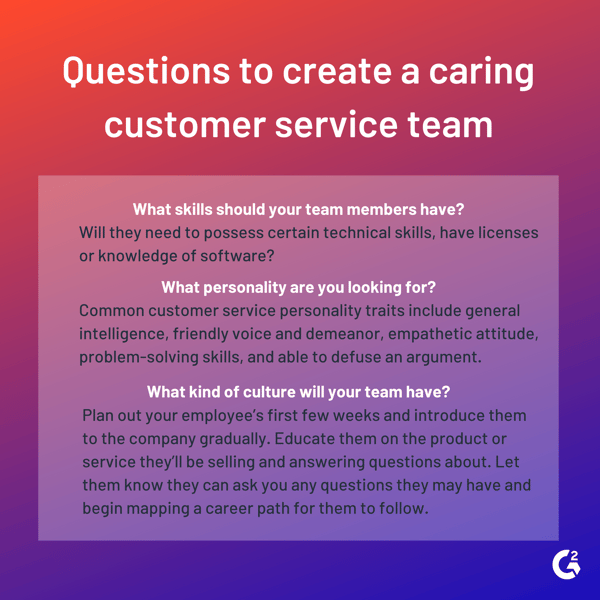 questions to create a caring team