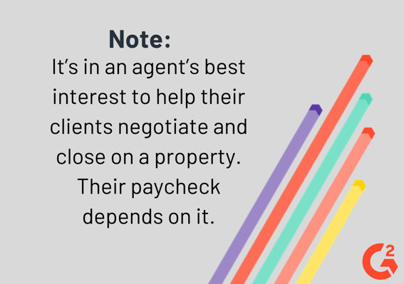 note about real estate agents