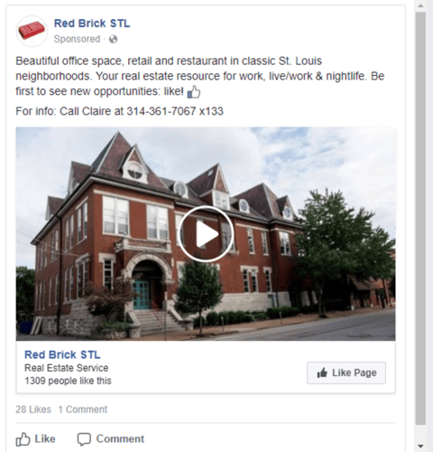 video real estate facebook ad example