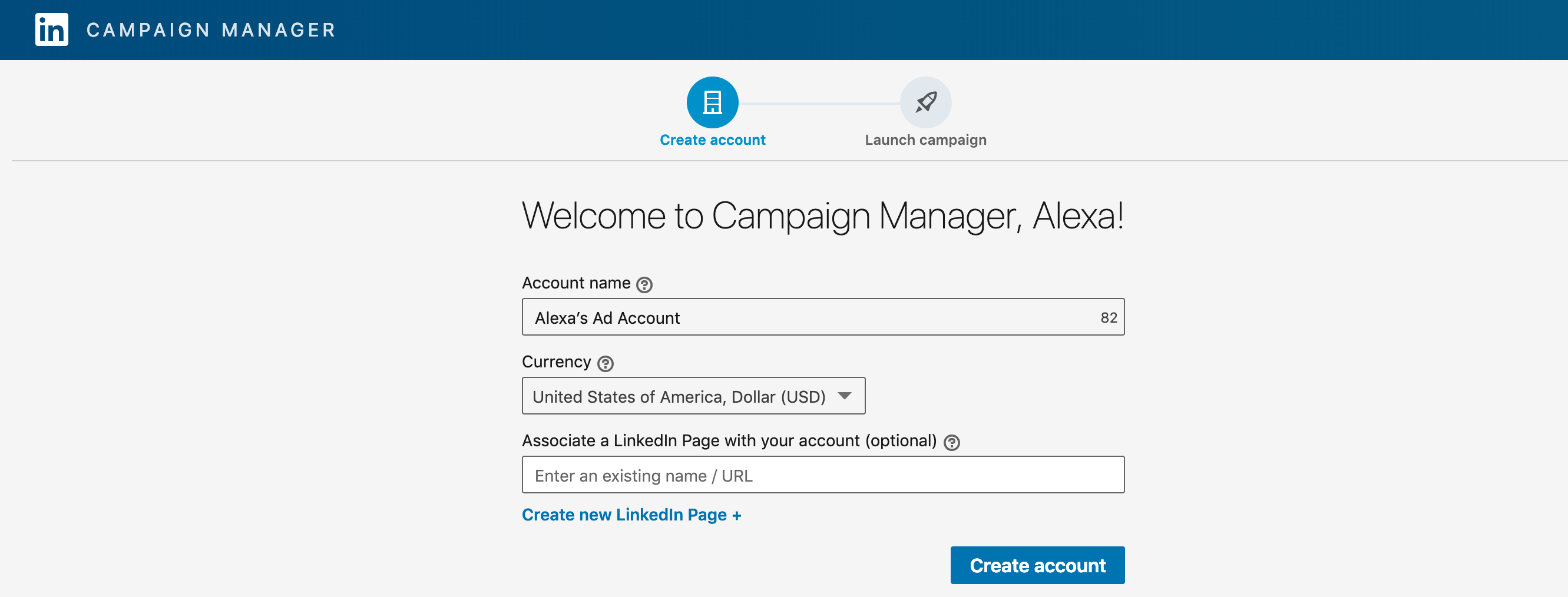 linkedin campaign manager login