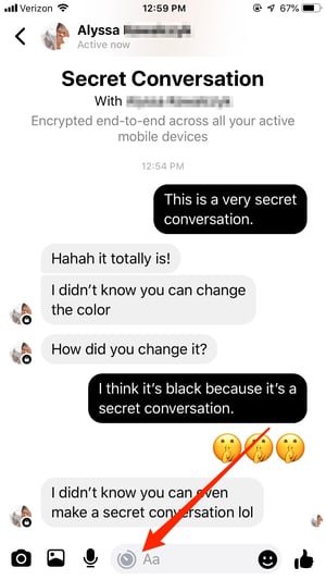 Secret Conversation Timer