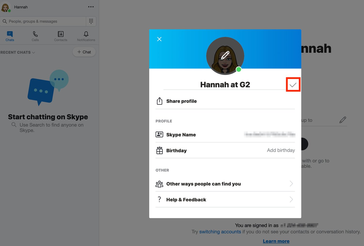 How to change your skype name on desktop and mobile