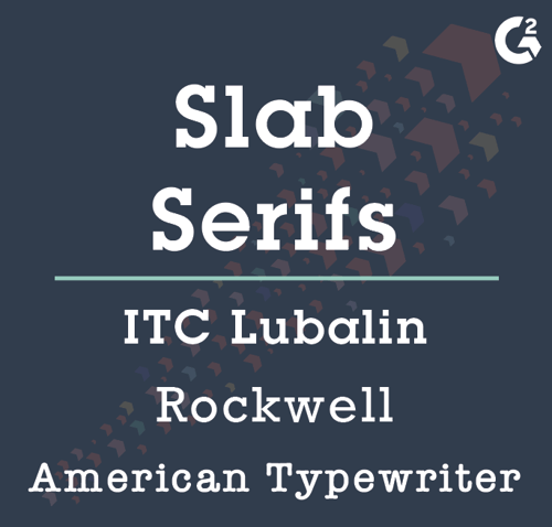 slab serif examples