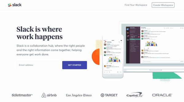 slack app download landing page