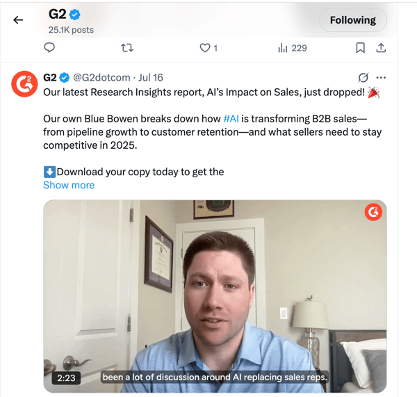 social media post external communication