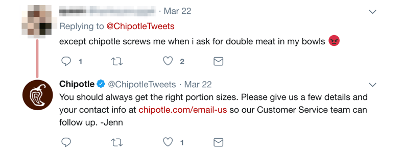 social media complaint