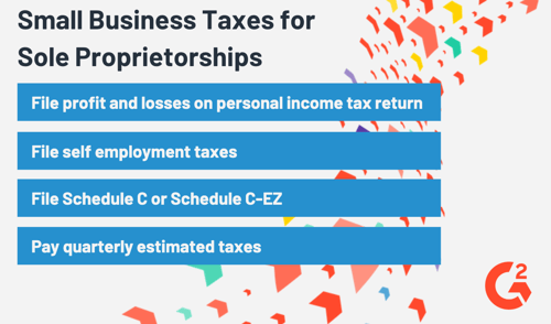 sole proprietorship taxes