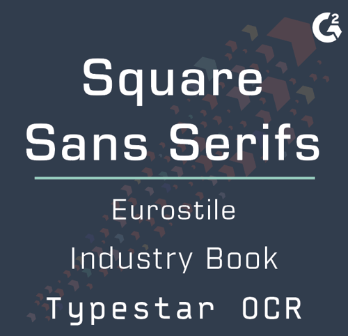 square sans serifs examples