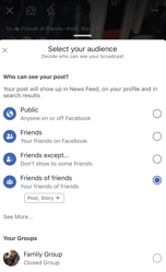 Wählen Sie Ihre Facebook-Datenschutzeinstellungen aus