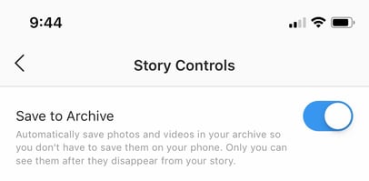 stop archiving instagram stories