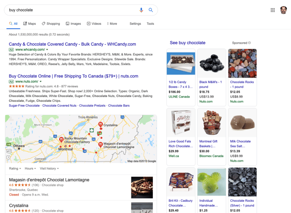 example of transactional search intent