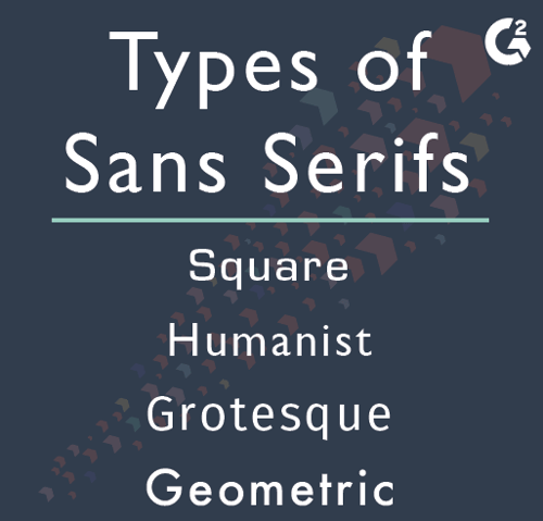 types of sans serifs
