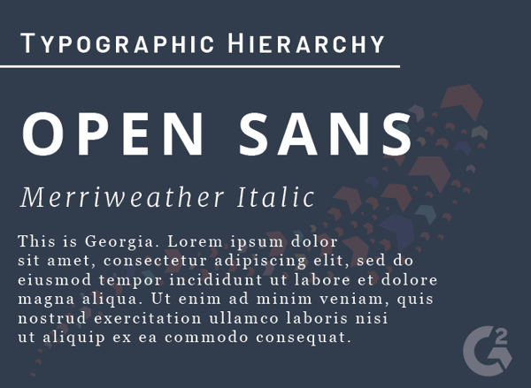 typographic hierarchy