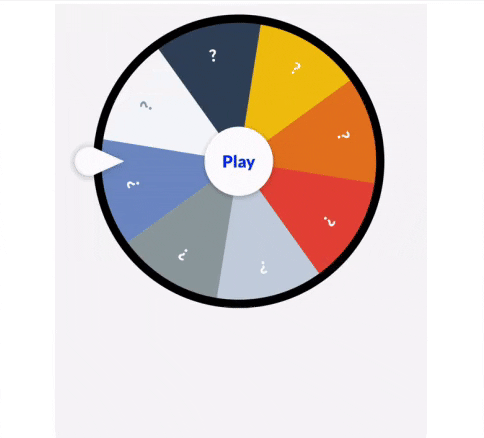 spin the wheel with interactive emails